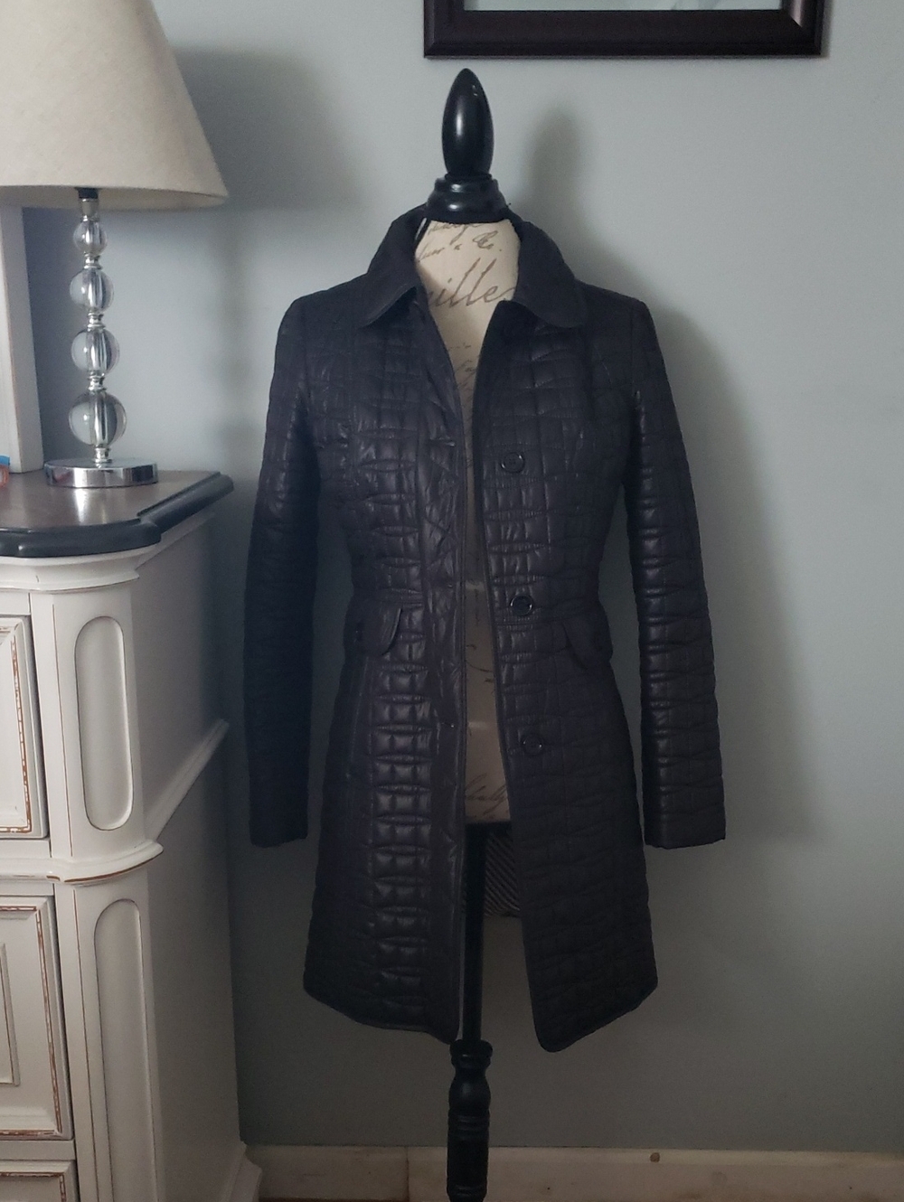 kate spade Quilted Puffer Coat - Black